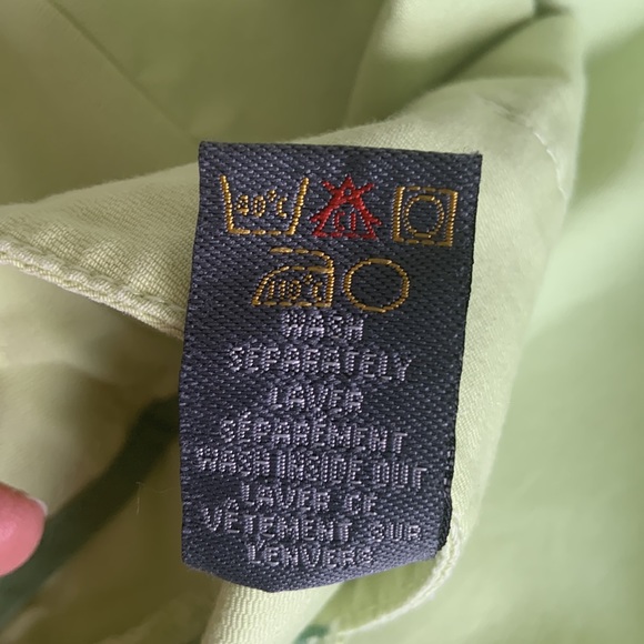 ADDITION ELLE LIGHT GREEN COTTON A-LINE SKIRT / SIZE 16 - Picture 7 of 7